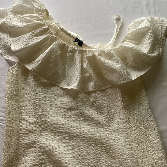 Vero Moda Ivory Ruffled A-line Sundress - Picture 5 of 11